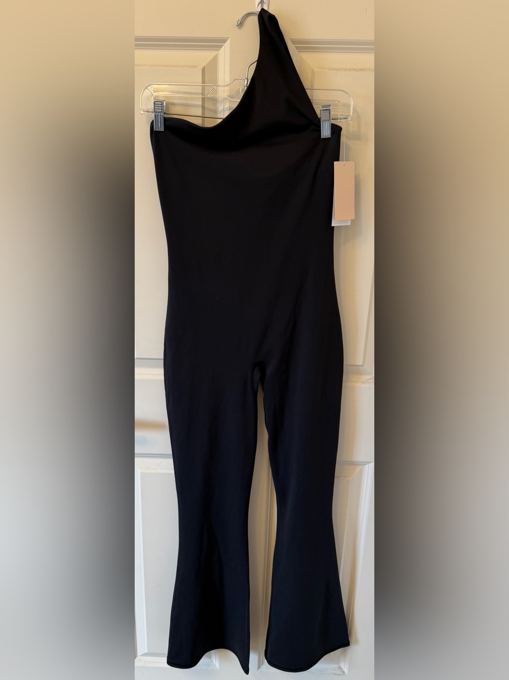 Spiritual Gangster One-Shoulder Black Jumpsuit
